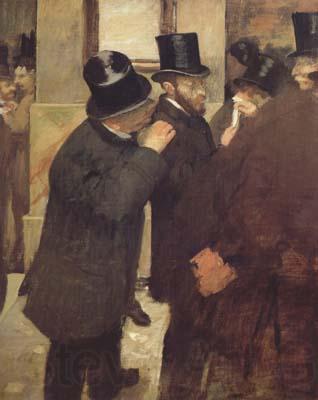 Edgar Degas At the Stock Exchange (mk06) Norge oil painting art
